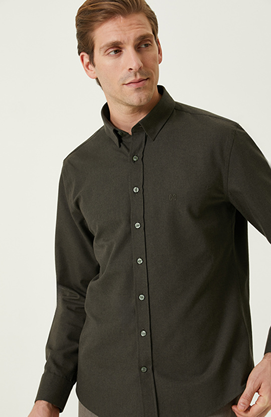 Haki Flanel Gömlek