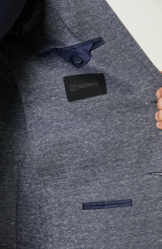 Lacivert Desenli Ceket