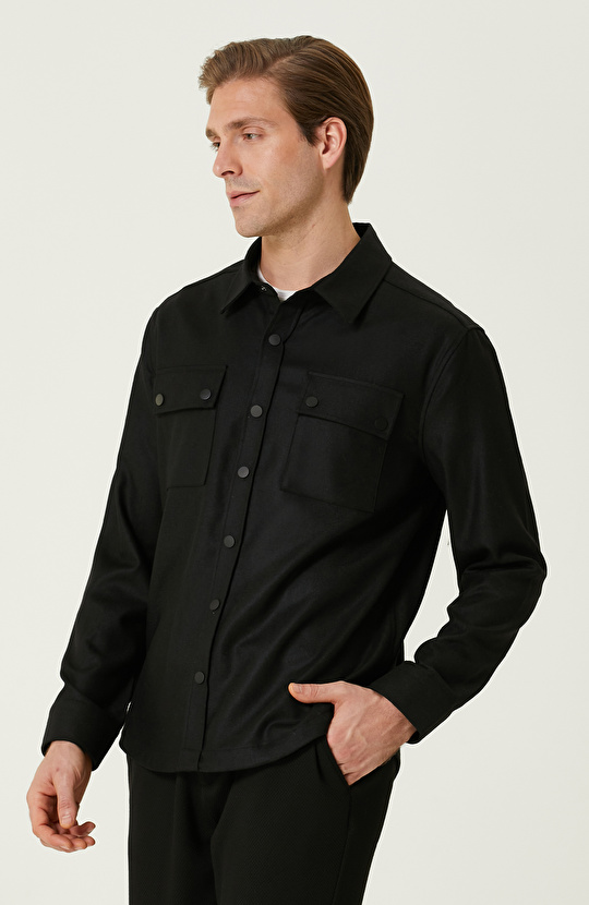 Siyah Dış Gömlek
