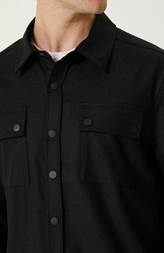 Siyah Dış Gömlek
