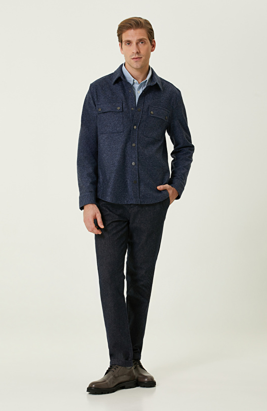 Indigo Dış Gömlek