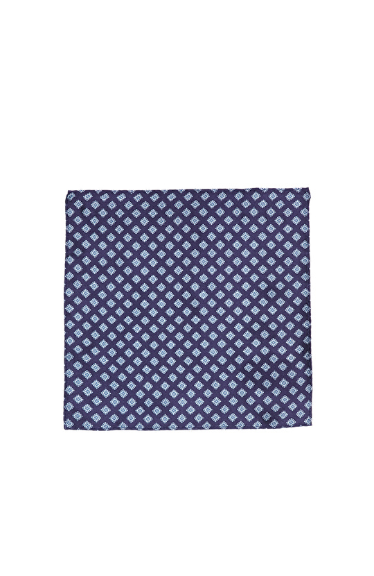 Lacivert İpek Mendil