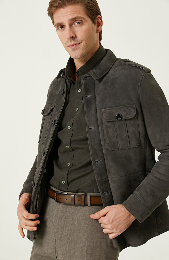 Mink Leather Coat