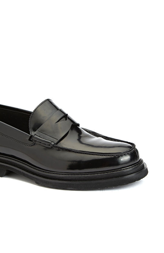 Siyah Erkek Deri Loafer