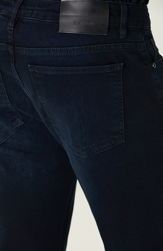 Koyu Lacivert Denim Pantolon