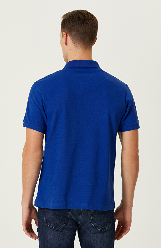 Saks Pamuklu Polo Yaka Tshirt