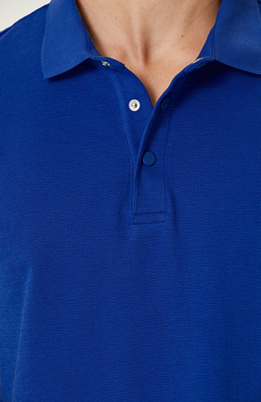 Saks Pamuklu Polo Yaka Tshirt