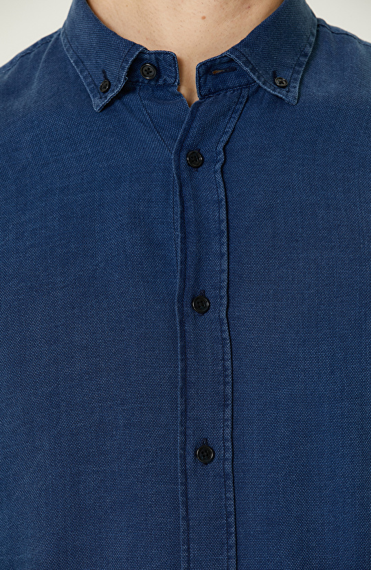 Indigo Armürlü Gömlek
