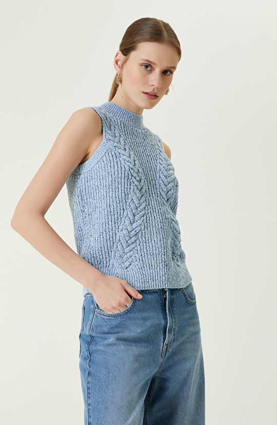 Mavi Melanj Kolsuz Kazak