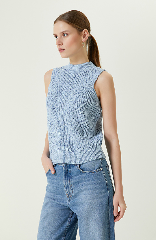 Mavi Melanj Kolsuz Kazak