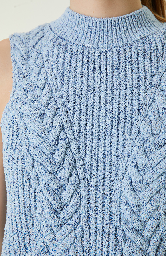 Mavi Melanj Kolsuz Kazak