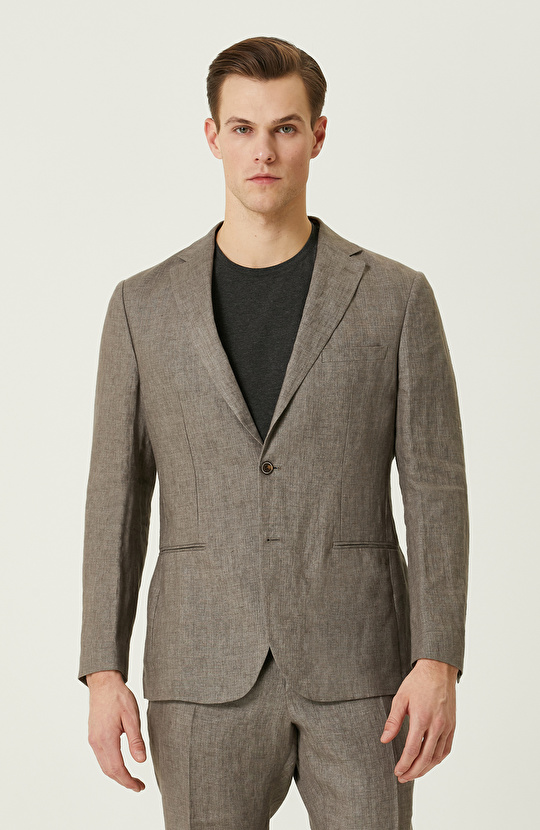 Vizon Keten Takım Elbise