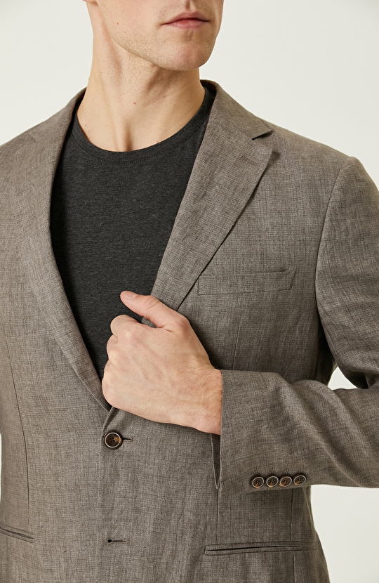 Vizon Keten Takım Elbise