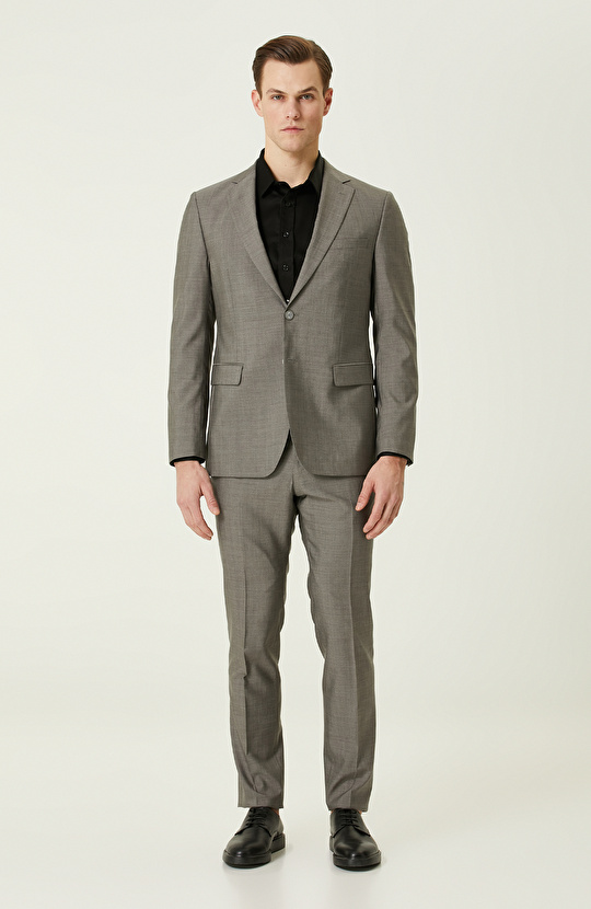 Gri Yün Takım Elbise