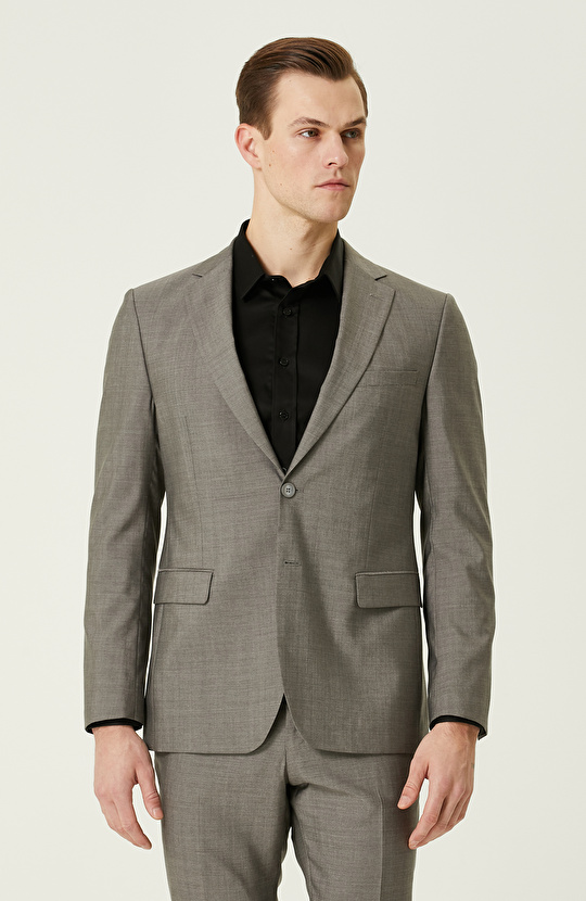 Gri Yün Takım Elbise