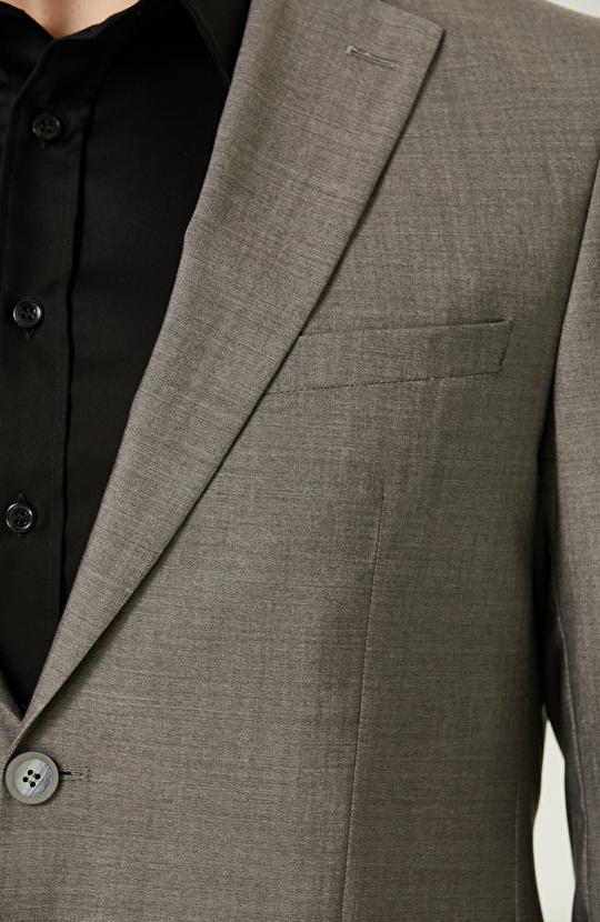 Gri Yün Takım Elbise