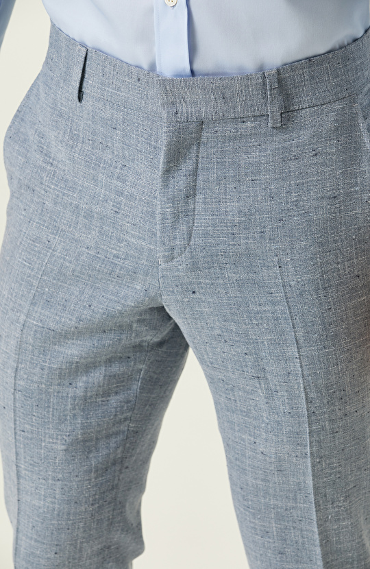 Loro Piana Kumaşıyla Üretilmiş  Limited Açık Mavi Takım Elbise