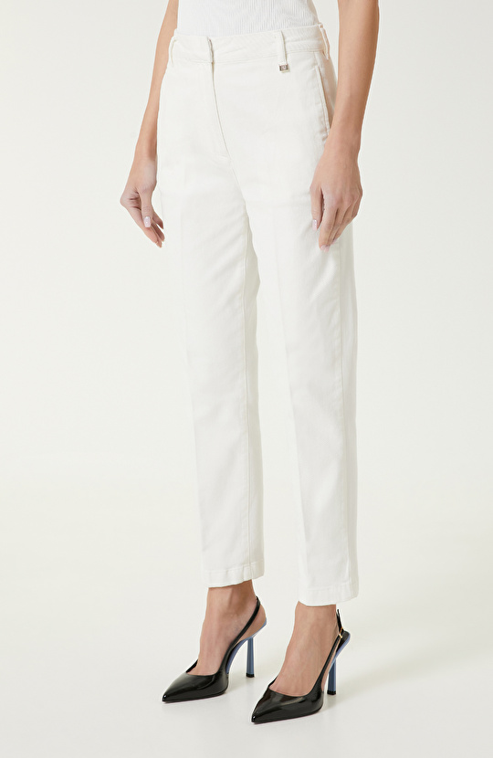  Ekru Casual Pantolon