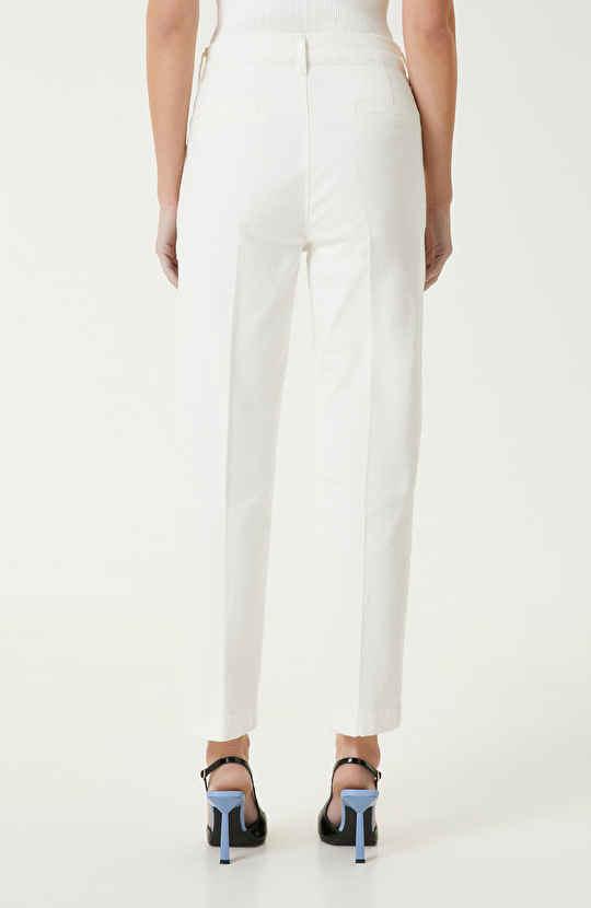  Ekru Casual Pantolon