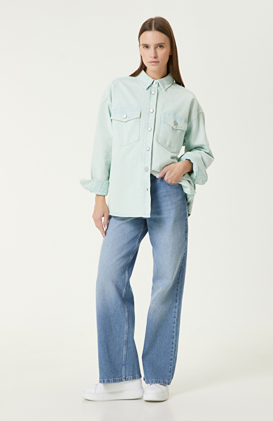 Mint Nane Denim Gömlek