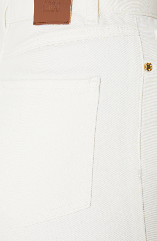 Beyaz Denim Pantolon