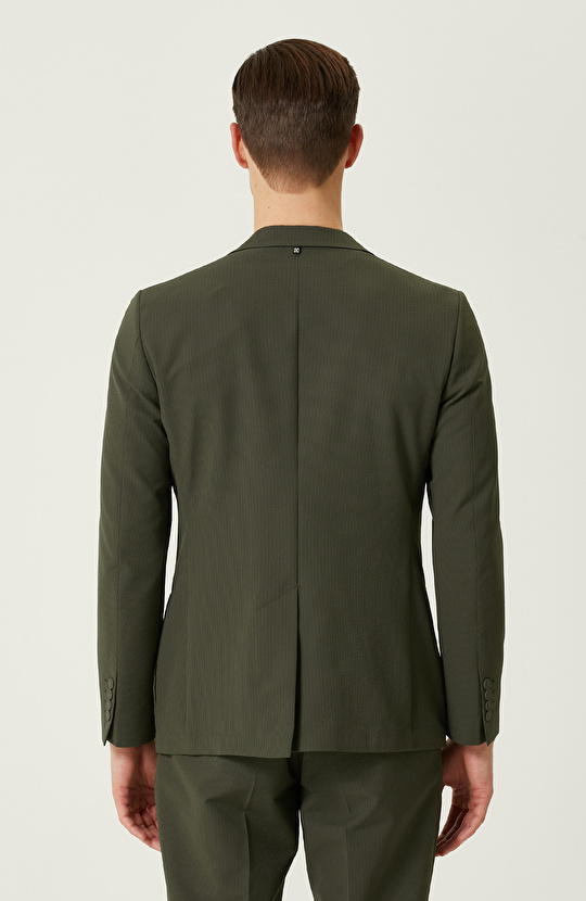 N-Tech Haki Gofreli Ceket