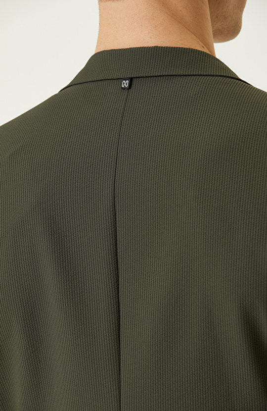 N-Tech Haki Gofreli Ceket