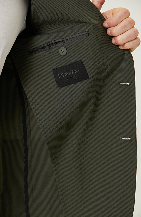 N-Tech Haki Gofreli Ceket