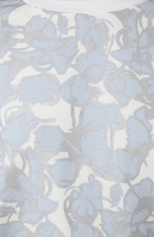 Mavi Beyaz Baskılı Sweatshirt