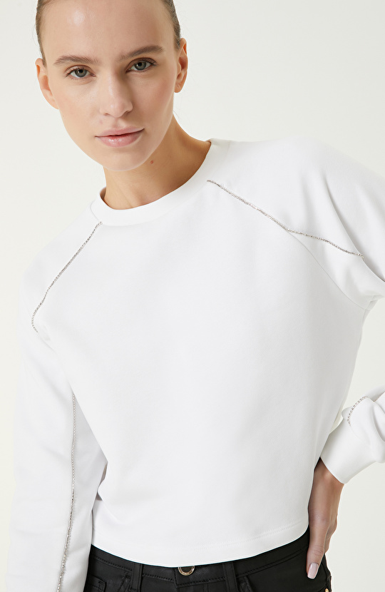 Kırık Beyaz Sweatshirt