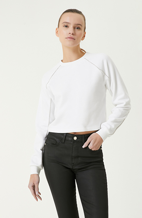 Kırık Beyaz Sweatshirt