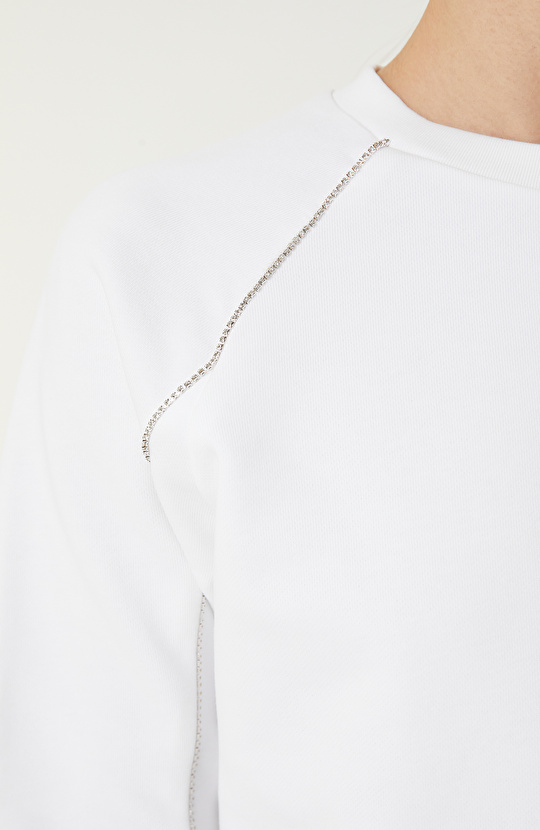 Kırık Beyaz Sweatshirt