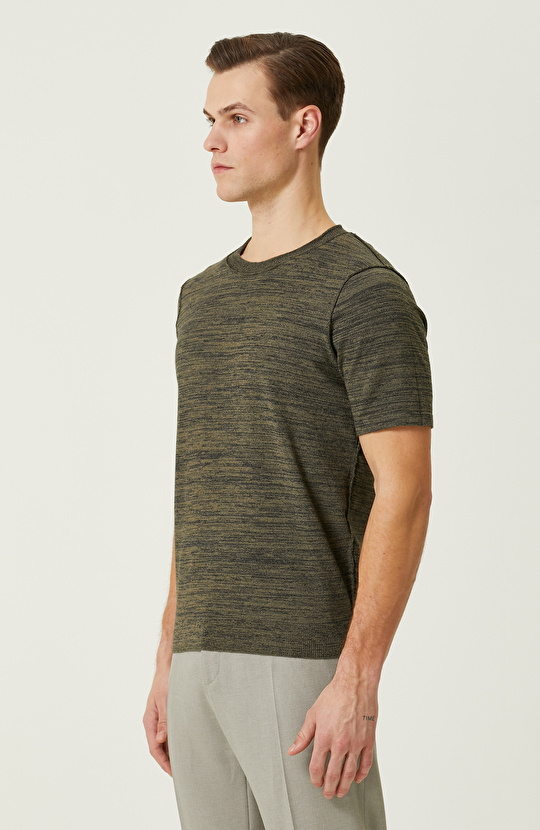 Haki Lacivert  Erkek Kazak