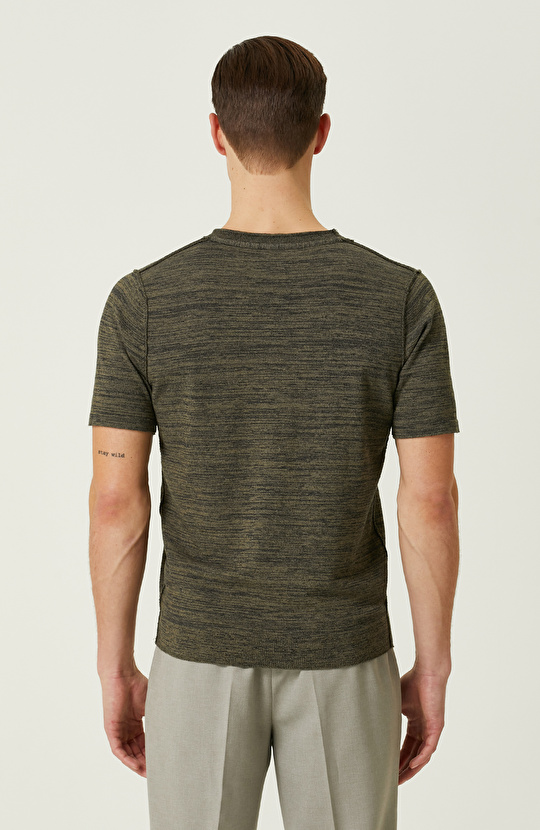 Haki Lacivert  Erkek Kazak