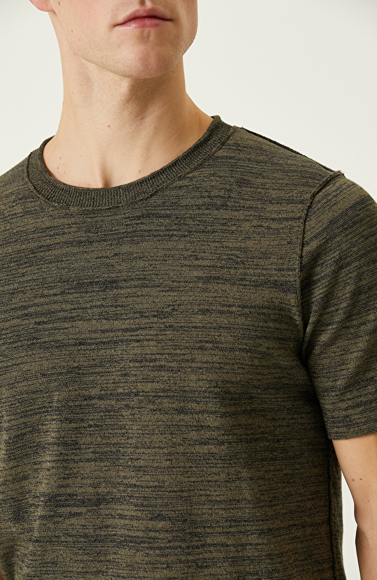 Haki Lacivert  Erkek Kazak