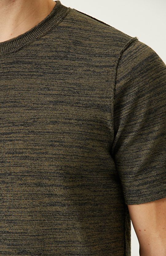 Haki Lacivert  Erkek Kazak