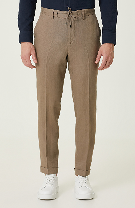 Vizon Keten Pantolon