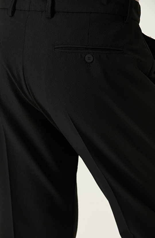 N-Tech Siyah Gofreli Pantolon