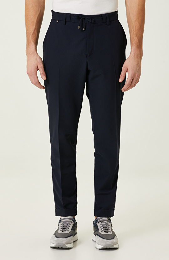 N-Tech Lacivert Gofreli Pantolon