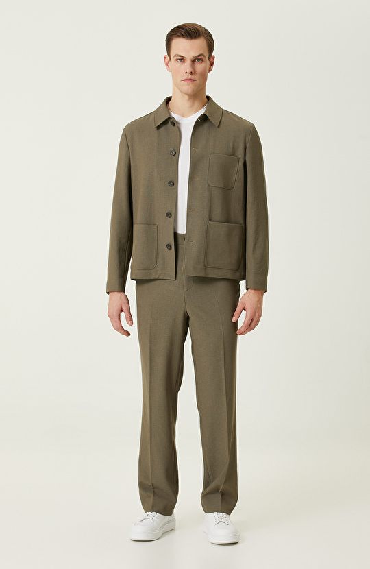 Haki Armürlü Pantolon