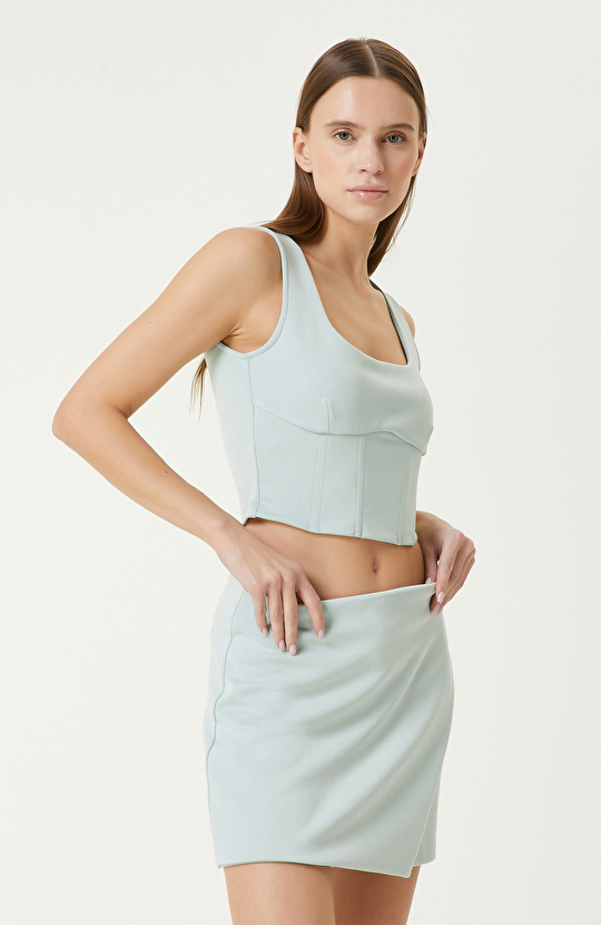 Mint Yeşili Balenli T-shirt