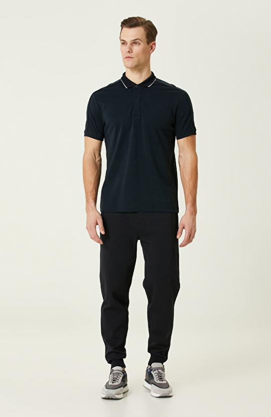  Lacivert Polo Yaka T-Shirt