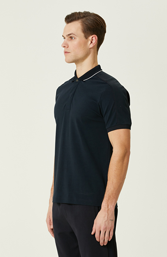  Lacivert Polo Yaka T-Shirt