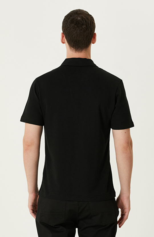 Siyah Polo Yaka T-shirt