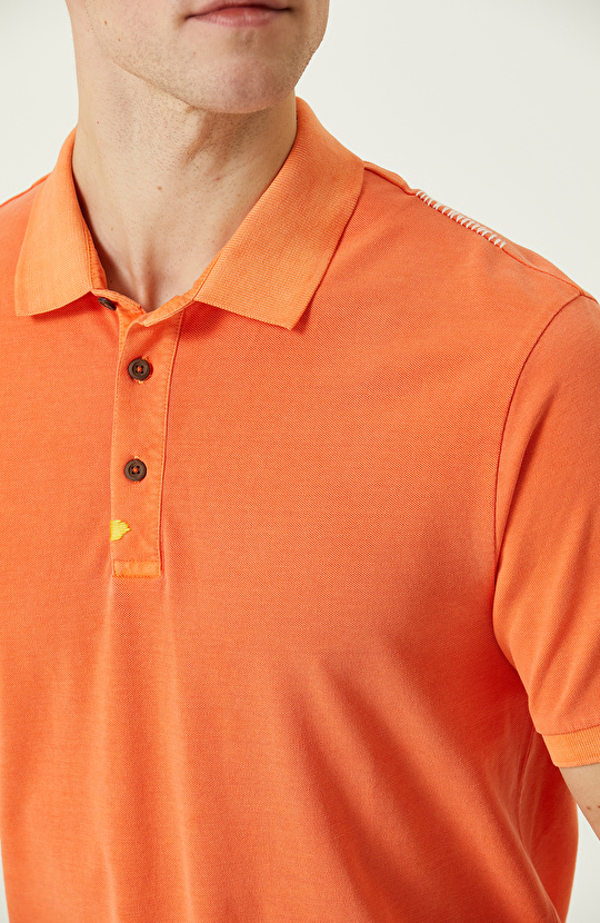 Turuncu Polo Yaka T-Shirt