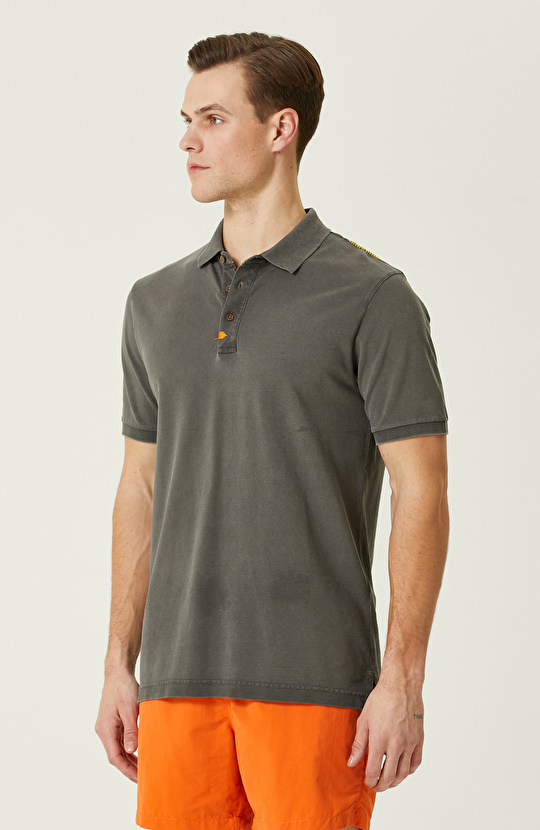 Antrasit Polo Yaka T-Shirt