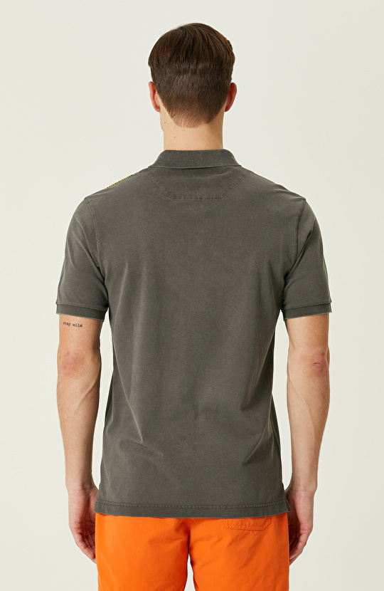 Antrasit Polo Yaka T-Shirt