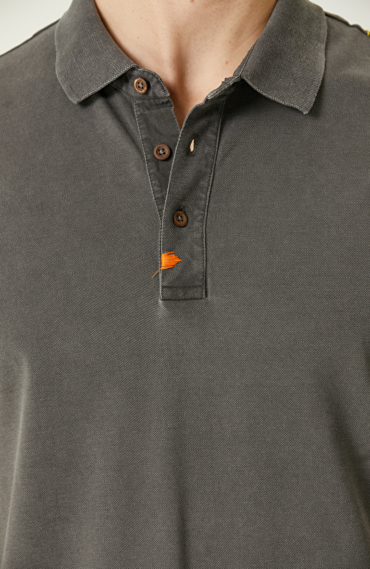 Antrasit Polo Yaka T-Shirt