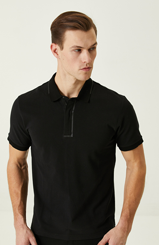  Siyah Polo Yaka T-Shirt