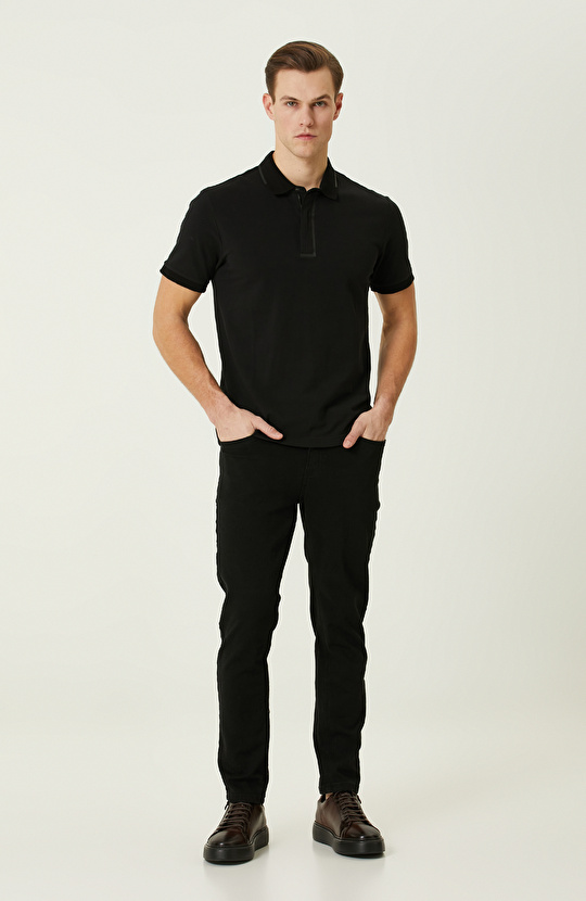  Siyah Polo Yaka T-Shirt